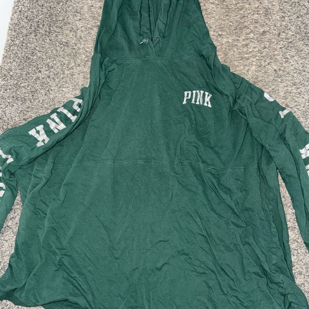 PINK Victoria's Secret Forest Green Hoodie
